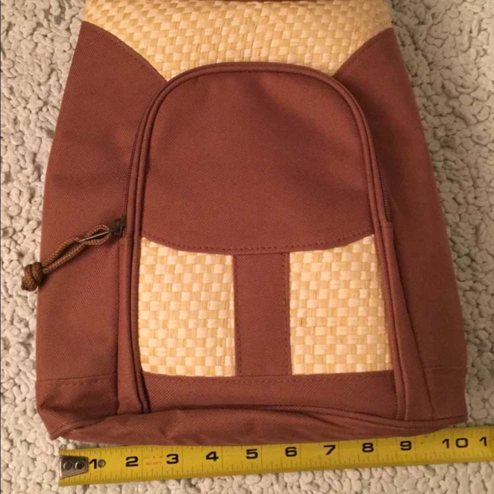 Brown Woven Lunchbox Backpack - Picture 6 of 8
